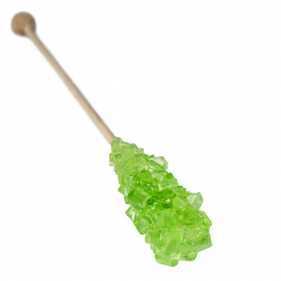 50 db egyesével csomagolt, hosszú, zöld színű kristálypálca S dobozban