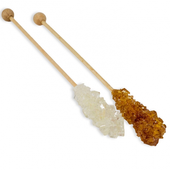 100 db egyesével csomagolt, hosszú, fehér és barna  kandispálca M dobozban