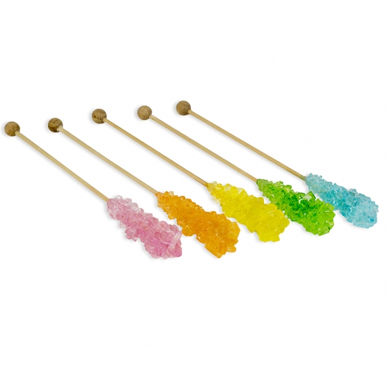 100 db egyesével csomagolt, hosszú, vegyes színű kristálypálca M dobozban