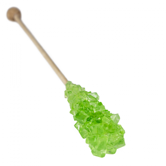 100 db egyesével csomagolt, hosszú, zöld színű kristálypálca M dobozban