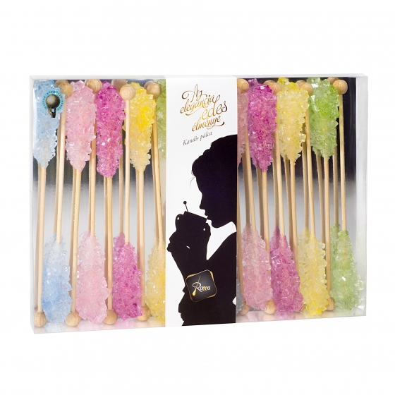 Pasztell egyszínű kristálypálca összeállítás maxi plusz dobozban