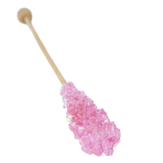 100 db hosszú, rózsaszín színű kristálypálca M dobozban