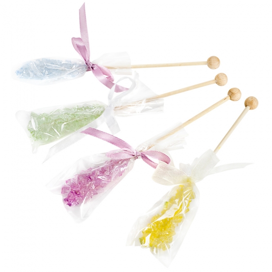 Választható színű kandiscukor pálca celofán csomagolásban