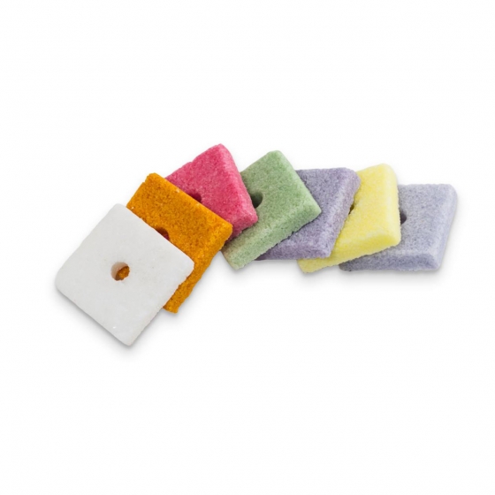 Vegyes színű, lyukas négyzet alakú formacukor S dobozban - 2000 g