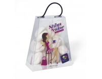 Fehér színű, kávébab alakú formacukor kis táskában 1