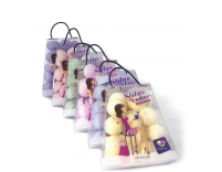 Zöld színű, félgömb alakú formacukor kis táskában 1